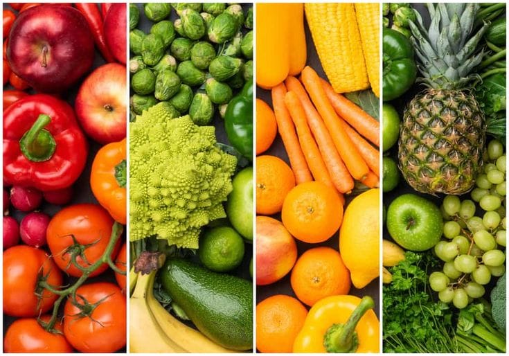 Fruits and vegetables