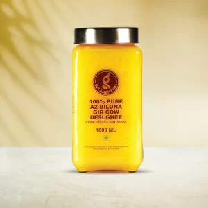 A2 Pure Desi Gir Cow Ghee Vedic Bilona Method 1000 ML