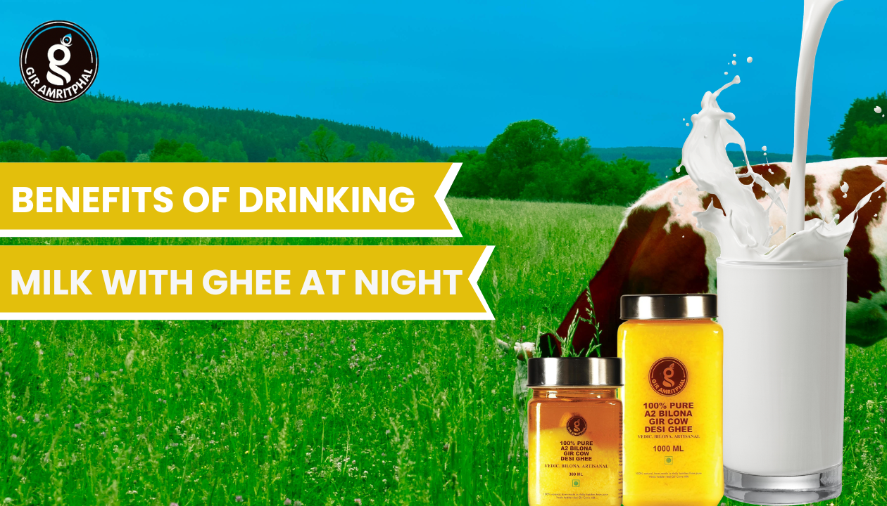 Benefits of Drinking Milk with Ghee at Night